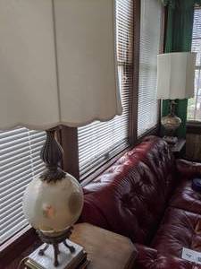 (2) Lavish Table Lamps with Marble Bases