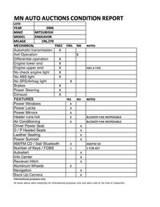 2006 Mitsubishi Endeavor LS