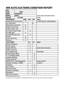 2012 Chevrolet Sonic LT