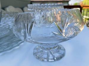 lot 96 image: Vintage Glass Pedestal Cake Plate and More