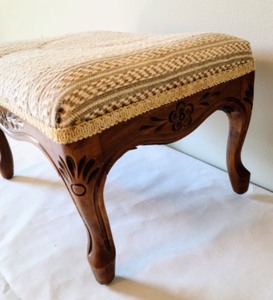 lot 13 image: Custom Upholstered Footstool