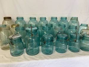 lot 139 image: Large Lot of Ball Mason Jars