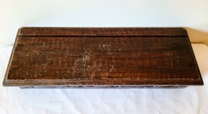 lot 17 image: Vintage Carved Wooden Shelf
