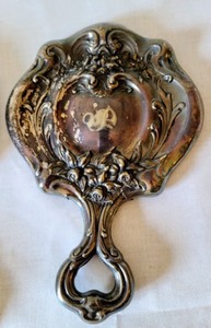 lot 30 image: Two Ornate Vintage Vanity Mirrors