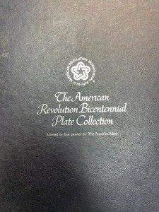 lot 214 image: The American Revolution Bicentennial Plate Collection Pewter Collectors Plates