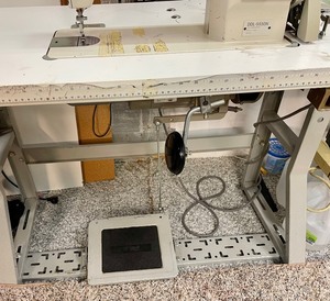 lot 203 image: Juki Industrial Sewing Machine with an Arrow Clutch Motor