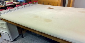 lot 226 image: AMAZING Large Upholstery Table