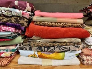 lot 241 image: Fancy Fabric Remnants