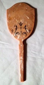 lot 32 image: Pair of Vintage Celluloid Vanity Mirrors