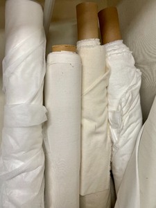 lot 286 image: Bolts of White Fabric