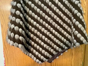 lot 313 image: Inc. Shawl with Faux Fur