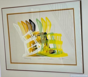 lot 91 image: Artist Proof Rocking Chair Momentum by  Ed Lentsch
