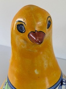 lot 75 image: Mexican Pottery Bird Figurine Planter