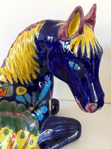 lot 79 image: Wonderful Horse Figurine- Mexican Pottery
