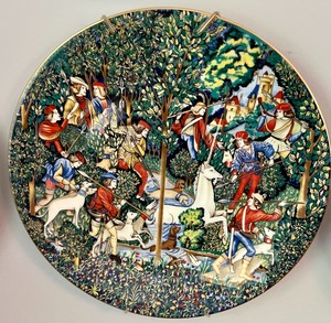 lot 41 image: 9 CH Fields Haviland Limoges Collector Plates