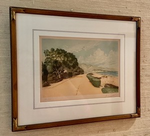 lot 69 image: Signed and Numbered Colorful Etching Artists Proof by Demars