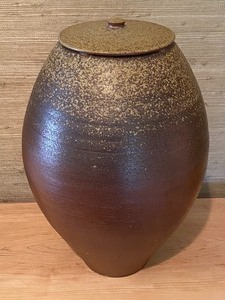 lot 10 image: Brad Lee Henry Covered Pottery Jar
