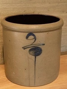lot 25 image: Two Gallon Red Wing Crock