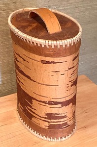 lot 29 image: Birchbark Crafted Basket