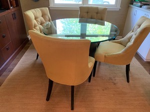 lot 95 image: Contemporary Style Dining Room Table and Chairs