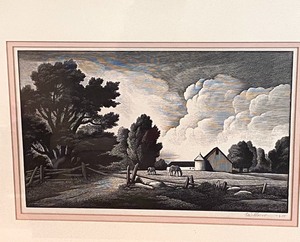 lot 162 image: Vintage Framed Etching- Printed in 1930s
