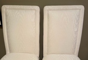 lot 220 image: 2 Classy White Chairs