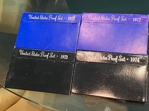 lot 242 image: 1972 (2), 1973 and 1974 Coin Proof Sets