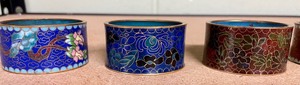 lot 284 image: Cloisonne Napkin Rings