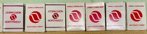 lot 303 image: 13 Decks of Northwest Airlines Playing Cards