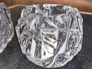 lot 325 image: Pair of Tiffany Votive Candle Holders w Box