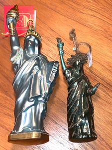 lot 331 image: Two Statue of Liberty Ornaments