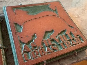 lot 349 image: Two Asheville Urban Trail Trivets