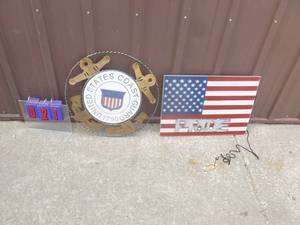 Qty of 2 military plaques. As shown.