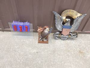 Qty of 2 military plaques. As shown.