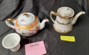 (2) Vintage Oriental Teapots See P...