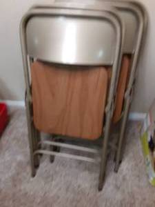 (4) Metal Frame Chairs ...