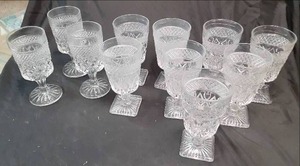 (11) Crystal Goblets Not all Match...