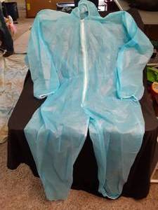 Medical Grade Gown New S Hooded Zip...