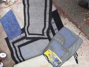 Large BackGrey Area Rug 62 X 98 ...
