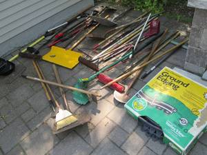 Large Lot of Garden and Lawn Tools,...