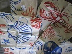 lot 3 image: 2 Sets of 4 Ocean Themed Pillow Cov...
