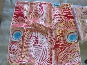 lot 11 image: 3 Peacock Pillow Covers...
