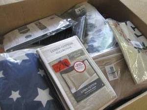 lot 13 image: Box of Assorted Pillow Covers & Sha...