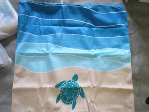 lot 22 image: 5- 18 inch Turtle Pillow Covers...
