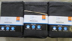 lot 31 image: 3 Sets of 2 Standard Pillow Cases...