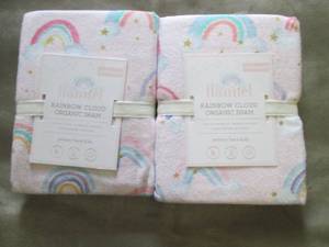 lot 53 image: 2 Pottery Barn Kids Rainbow Cloud O...