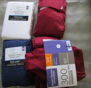 lot 64 image: 4 Sets of 2 Pillow Cases...