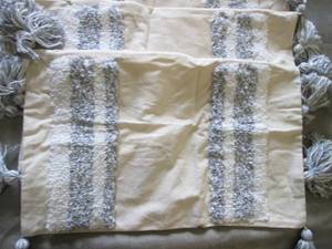 lot 72 image: 4 Tasseled Pillow Covers...