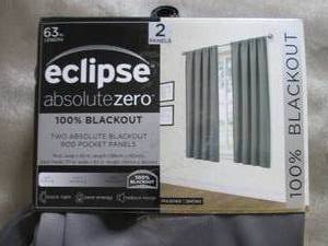 lot 114 image: 63 Inch Blackout Panel Pair...