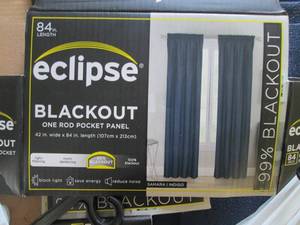 lot 115 image: 84 Inch Blackout Panel Pair...